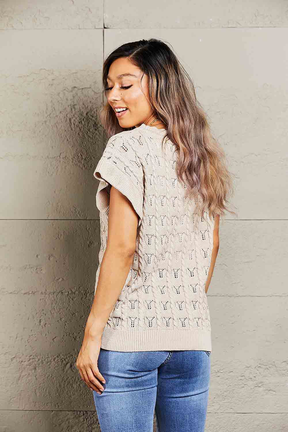 Ariana Cable-Knit Top
