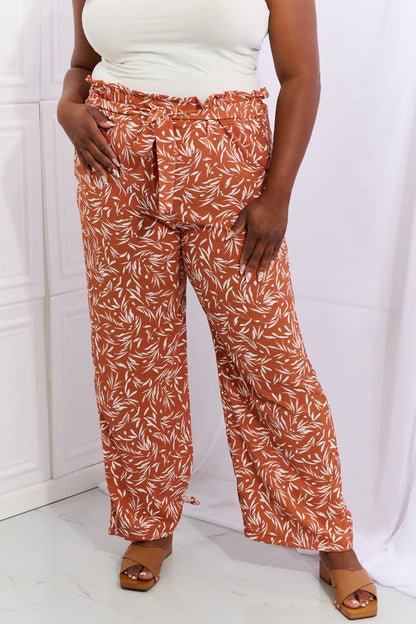 Right Angle Pants in Red Orange