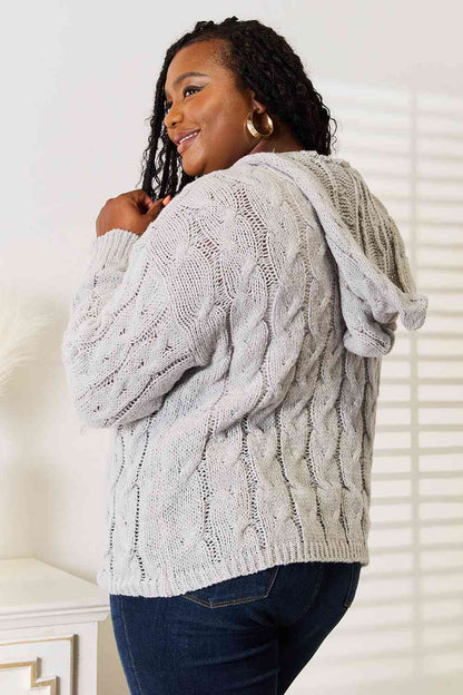 Bizzy Woven Cable-Knit Sweater