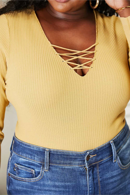 All About Details Ribbed Bodysuit